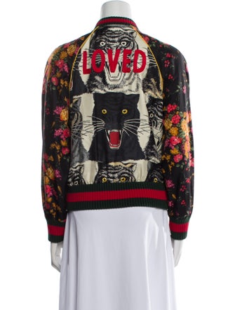 Gucci 2017 Silk Bomber Jacket