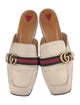 Gucci Double G Logo Leather Mules