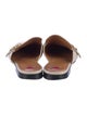 Gucci Double G Logo Leather Mules