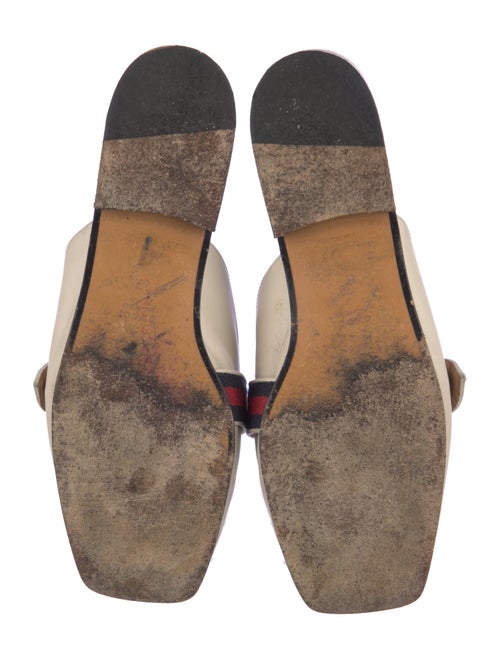Gucci Double G Logo Leather Mules