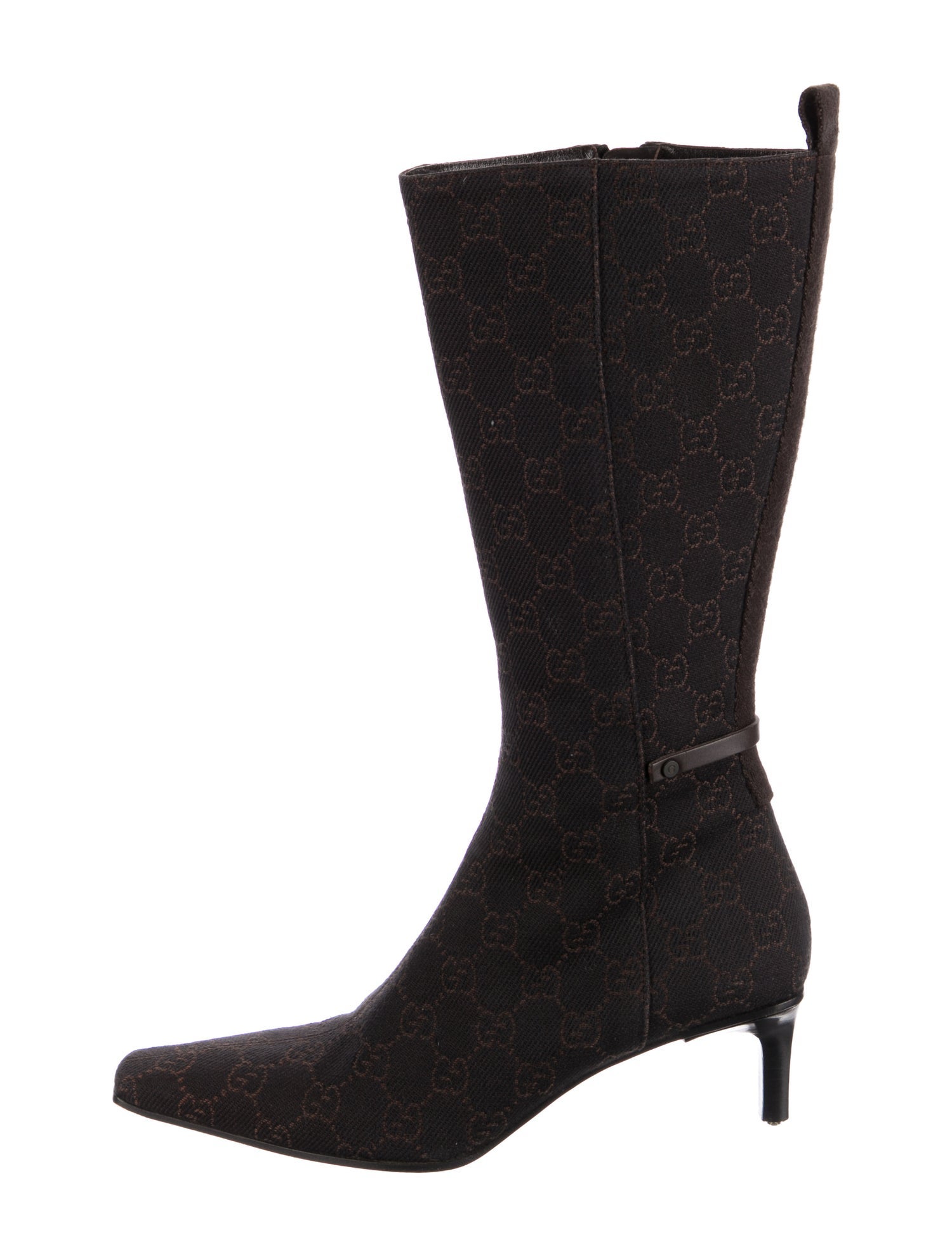 Gucci Vintage GG Canvas Sock Boots