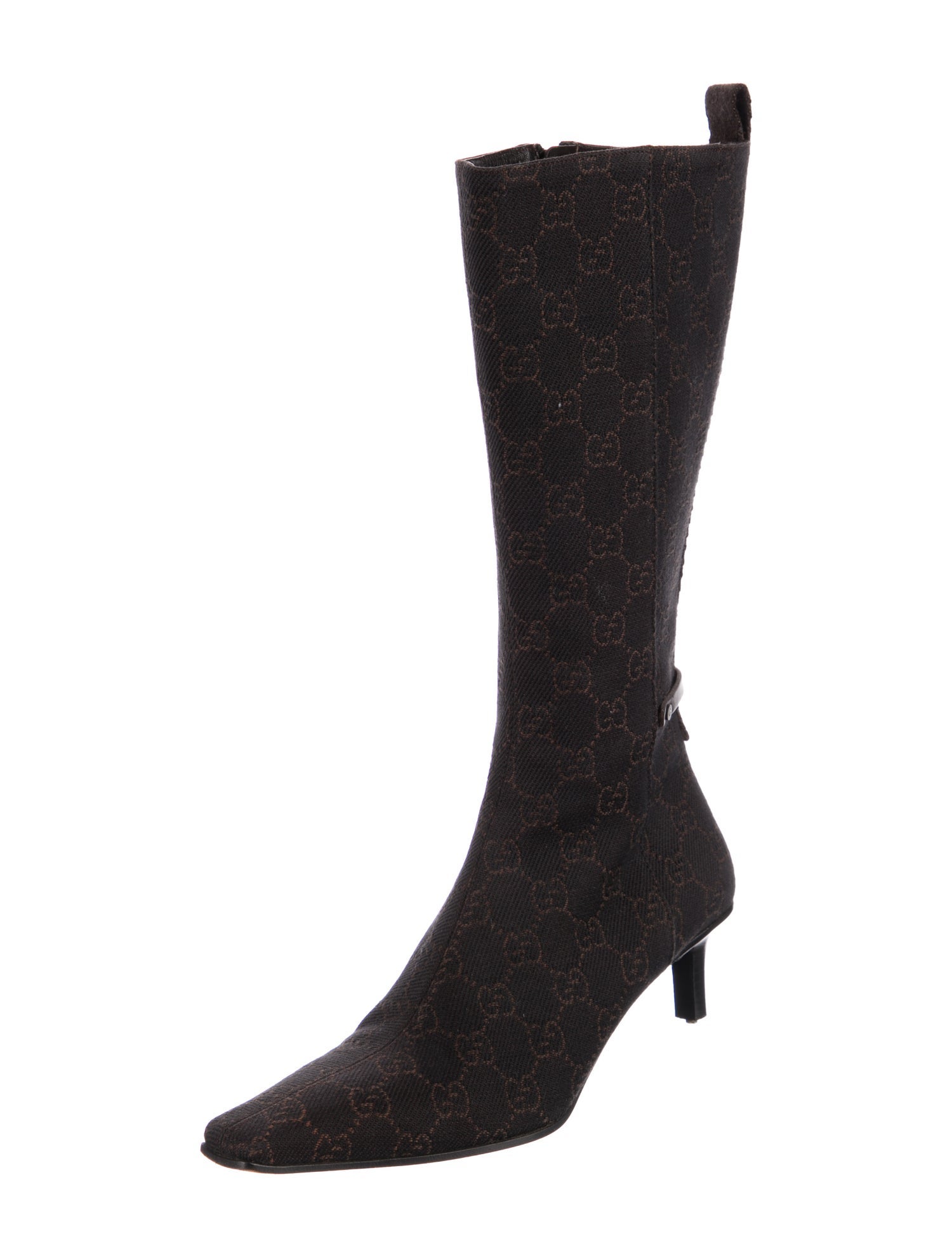 Gucci Vintage GG Canvas Sock Boots