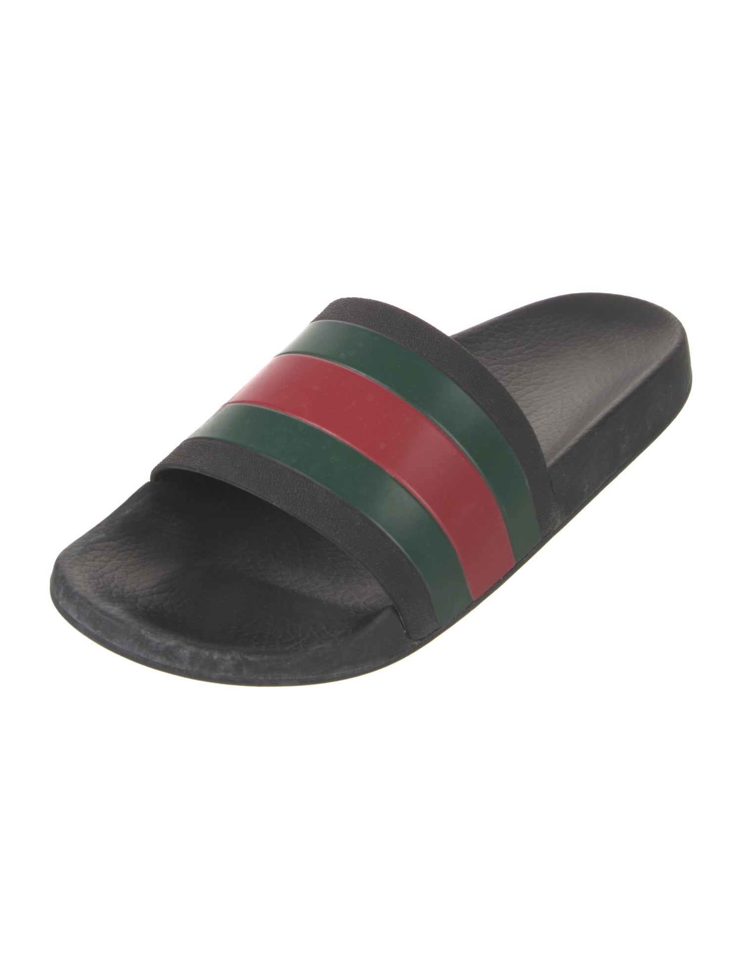 Gucci Web Accent Rubber Slides