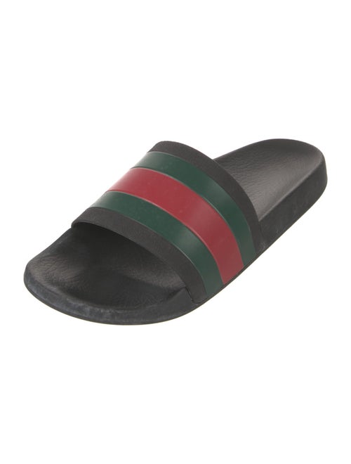 Gucci Web Accent Rubber Slides