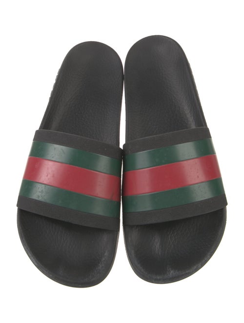 Gucci Web Accent Rubber Slides
