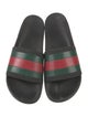 Gucci Web Accent Rubber Slides
