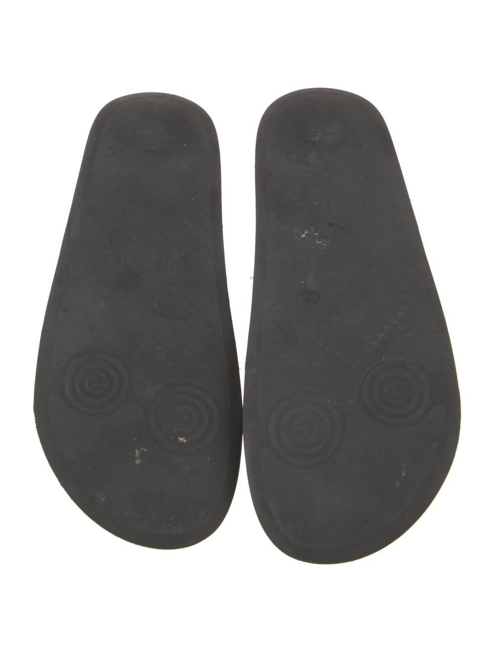 Gucci Rubber Slides Black Colorblock Pattern Web … - image 5