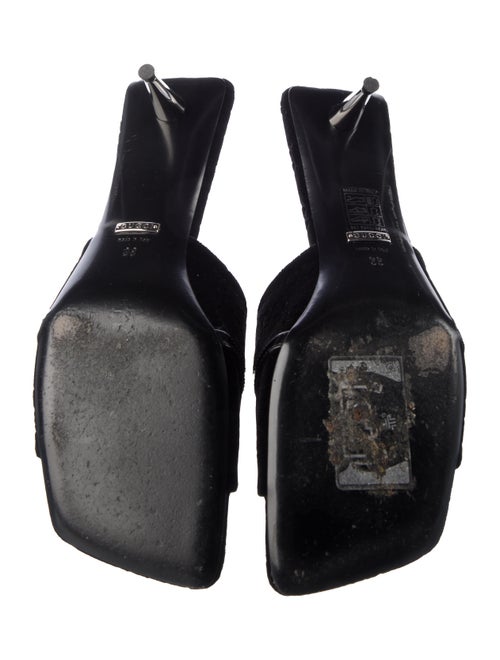 Gucci Velvet Bow Accents Slides