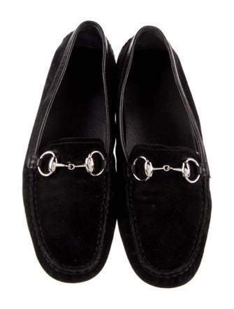 Gucci 1955 Horsebit Accent Suede Loafers