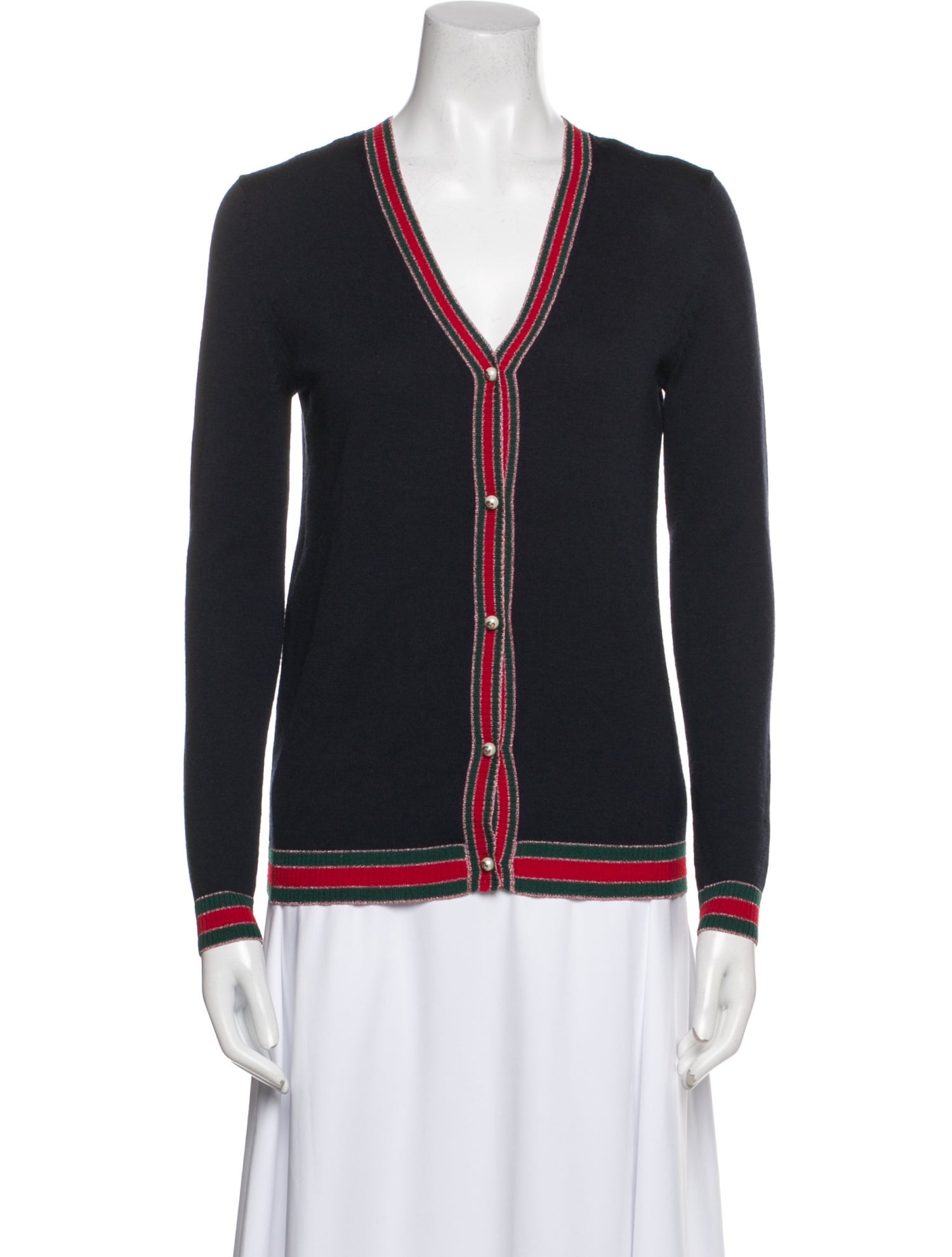 Gucci Wool Colorblock Pattern Sweater