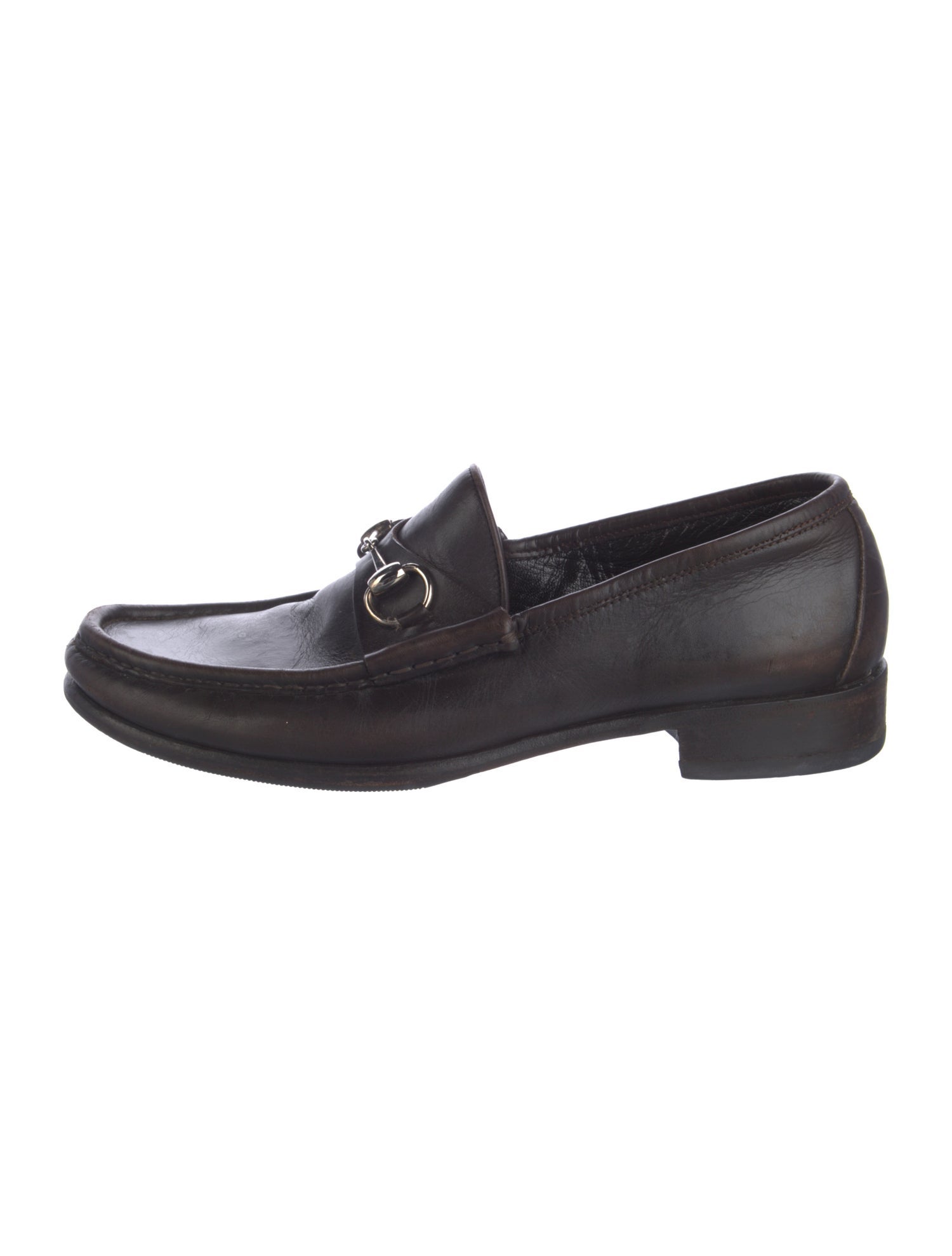 Gucci Vintage Horsebit Accent Dress Loafers