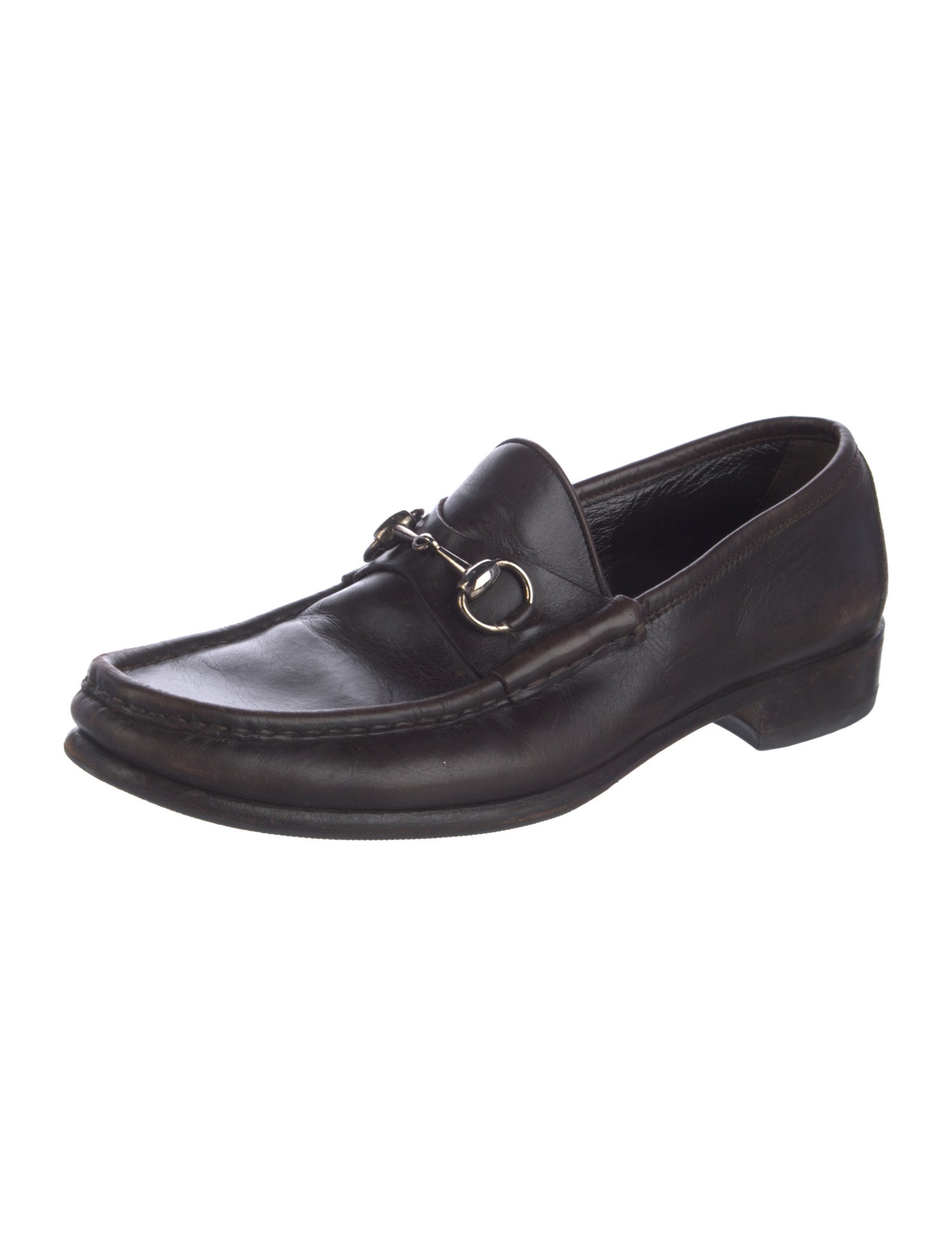 Gucci Vintage Horsebit Accent Dress Loafers