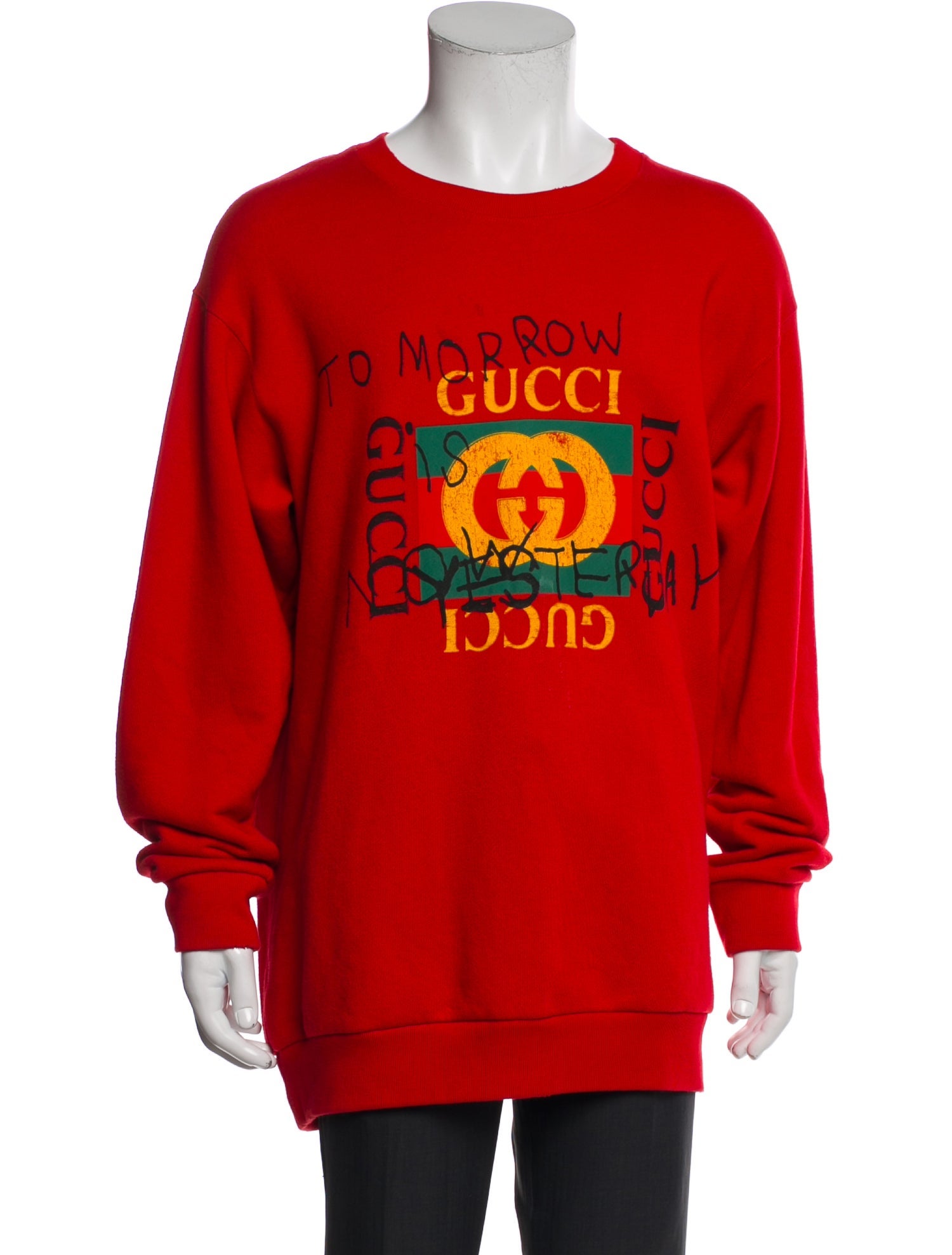 Gucci Web Accent Crew Neck Pullover