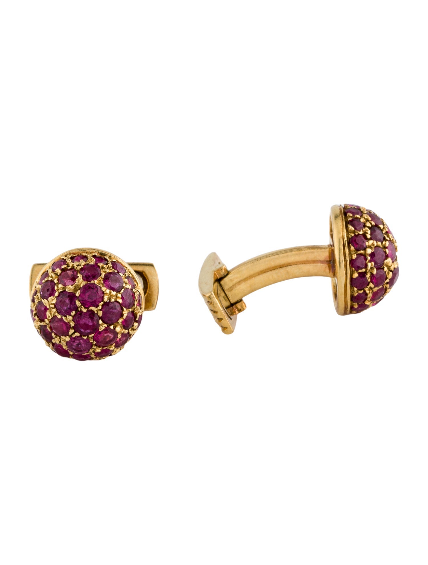 Gucci 18K Vintage Ruby Cufflinks