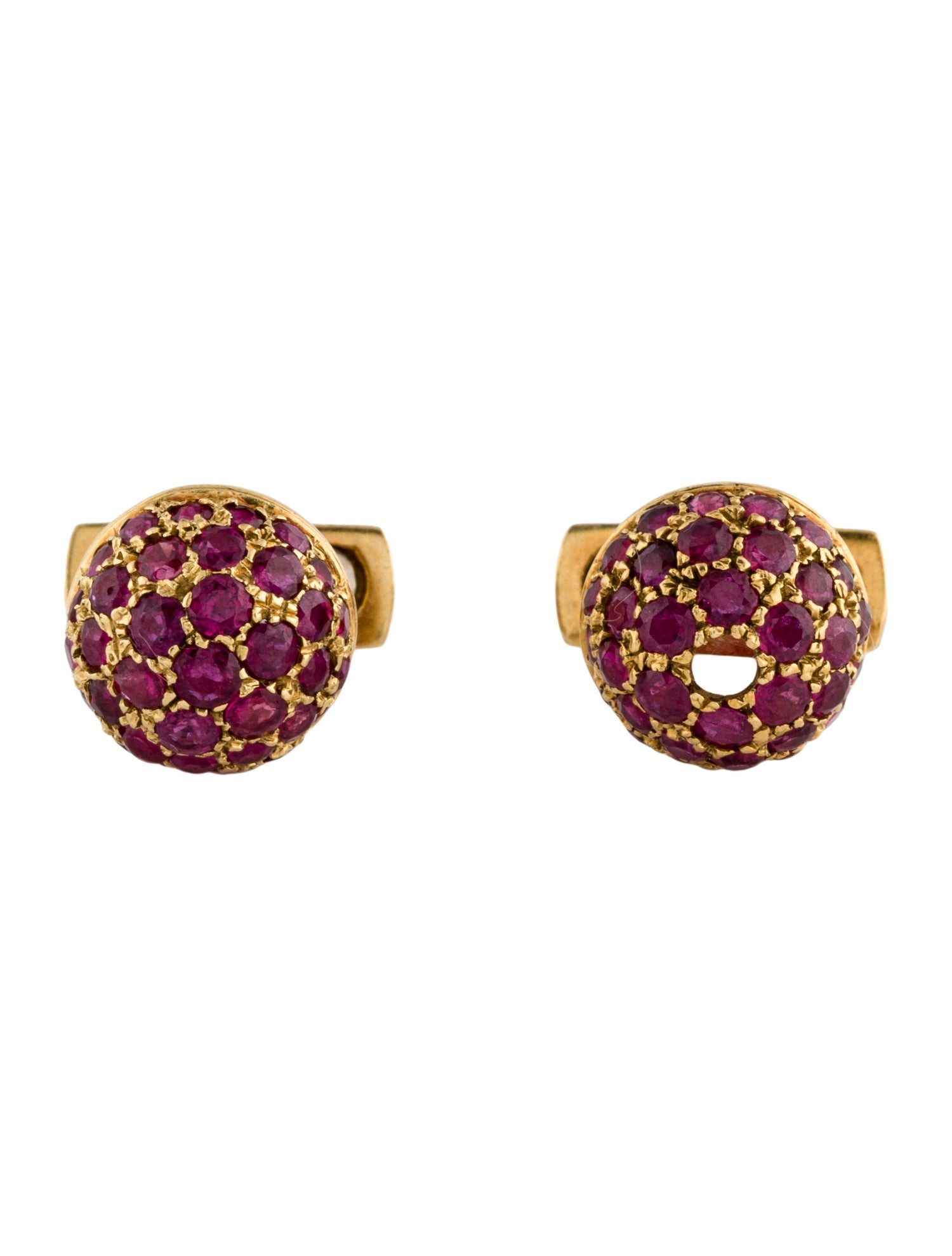 Gucci 18K Vintage Ruby Cufflinks