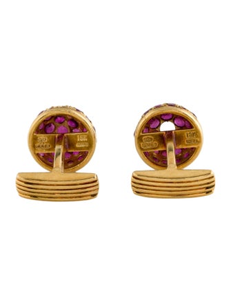 Gucci 18K Vintage Ruby Cufflinks