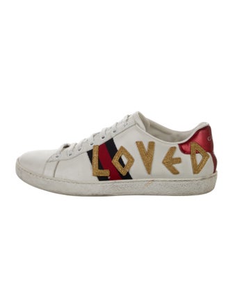 Gucci Sylvie Web Accent Leather Sneakers