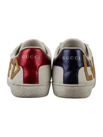 Gucci Sylvie Web Accent Leather Sneakers