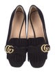 Gucci Double G Logo Suede Pumps