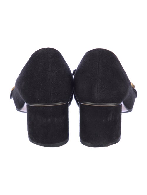 Gucci Double G Logo Suede Pumps