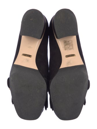 Gucci Double G Logo Suede Pumps