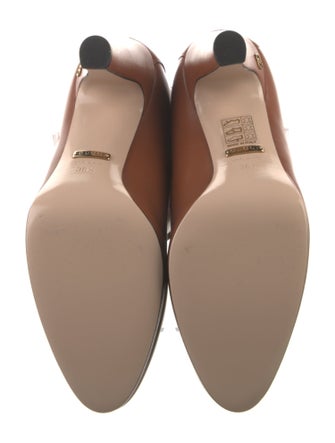 Gucci Double G Logo Leather Lace-Up Boots