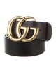 Gucci Double G Logo Leather Belt