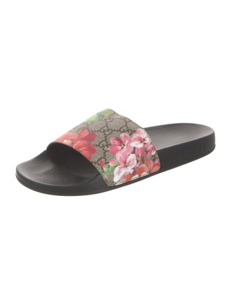 Gucci Flora Print Slides
