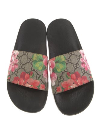 Gucci Flora Print Slides