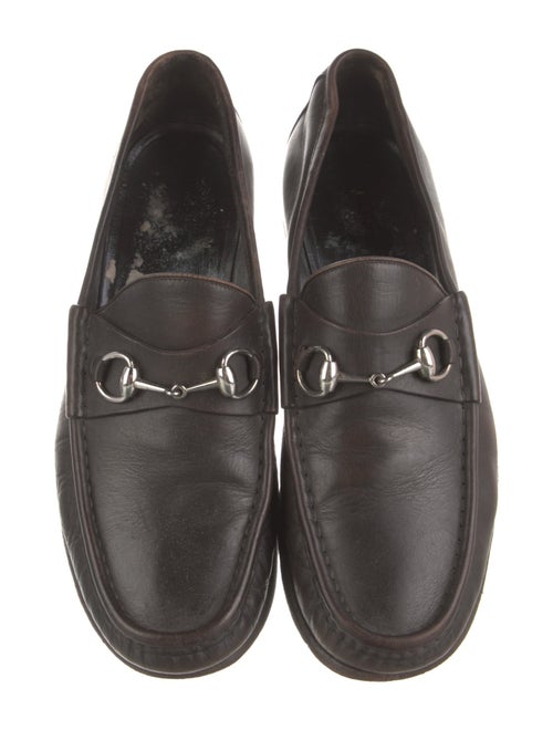 Gucci Horsebit Accent Leather Dress Loafers