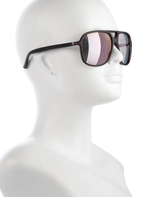 Gucci Web Accent Oversize Sunglasses