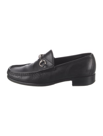 Gucci Horsebit Accent Leather Dress Loafers