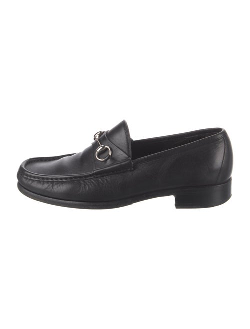 Gucci Horsebit Accent Leather Dress Loafers
