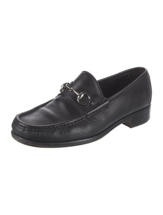 Gucci Horsebit Accent Leather Dress Loafers