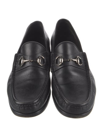 Gucci Horsebit Accent Leather Dress Loafers