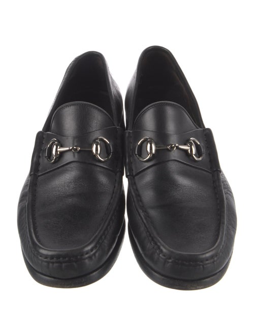Gucci Horsebit Accent Leather Dress Loafers