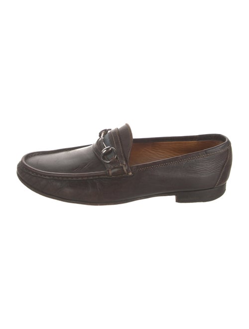 Gucci Horsebit Accent Leather Dress Loafers