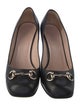 Gucci Horsebit Accent Leather Pumps