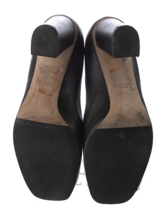 Gucci Horsebit Accent Leather Pumps