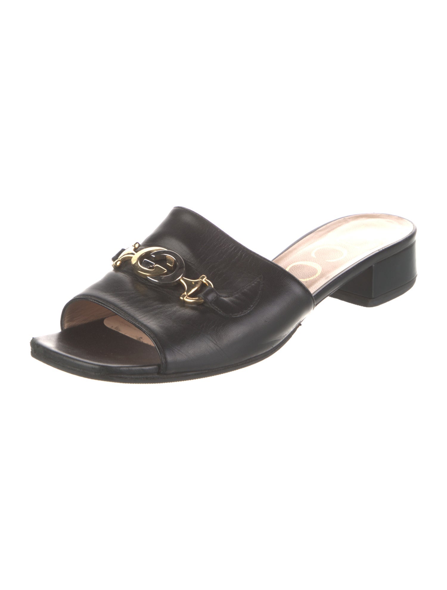 Gucci Leather Slides