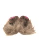 Gucci Velvet Fur Trim Mules