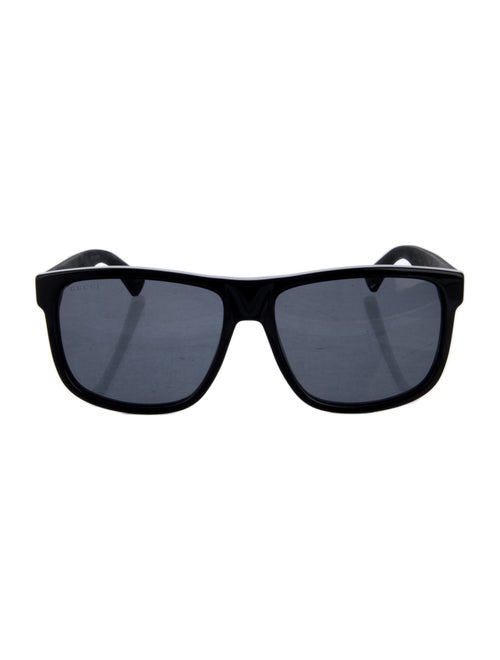Gucci Web Accent Square Sunglasses