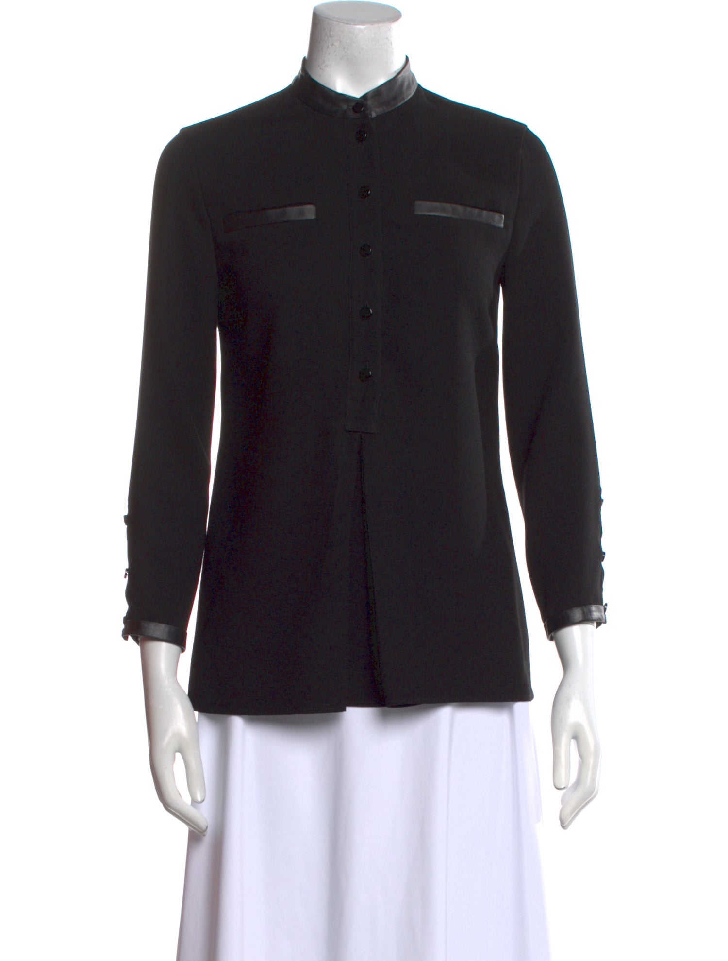 Gucci Three-Quarter Sleeve Button-Up Top