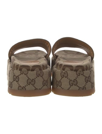 Gucci GG Canvas Canvas Slides