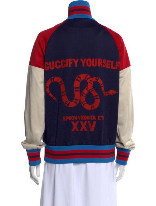 Gucci Striped Mock Neck Sweatshirt