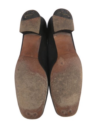 Gucci Horsebit Accent Suede Pumps