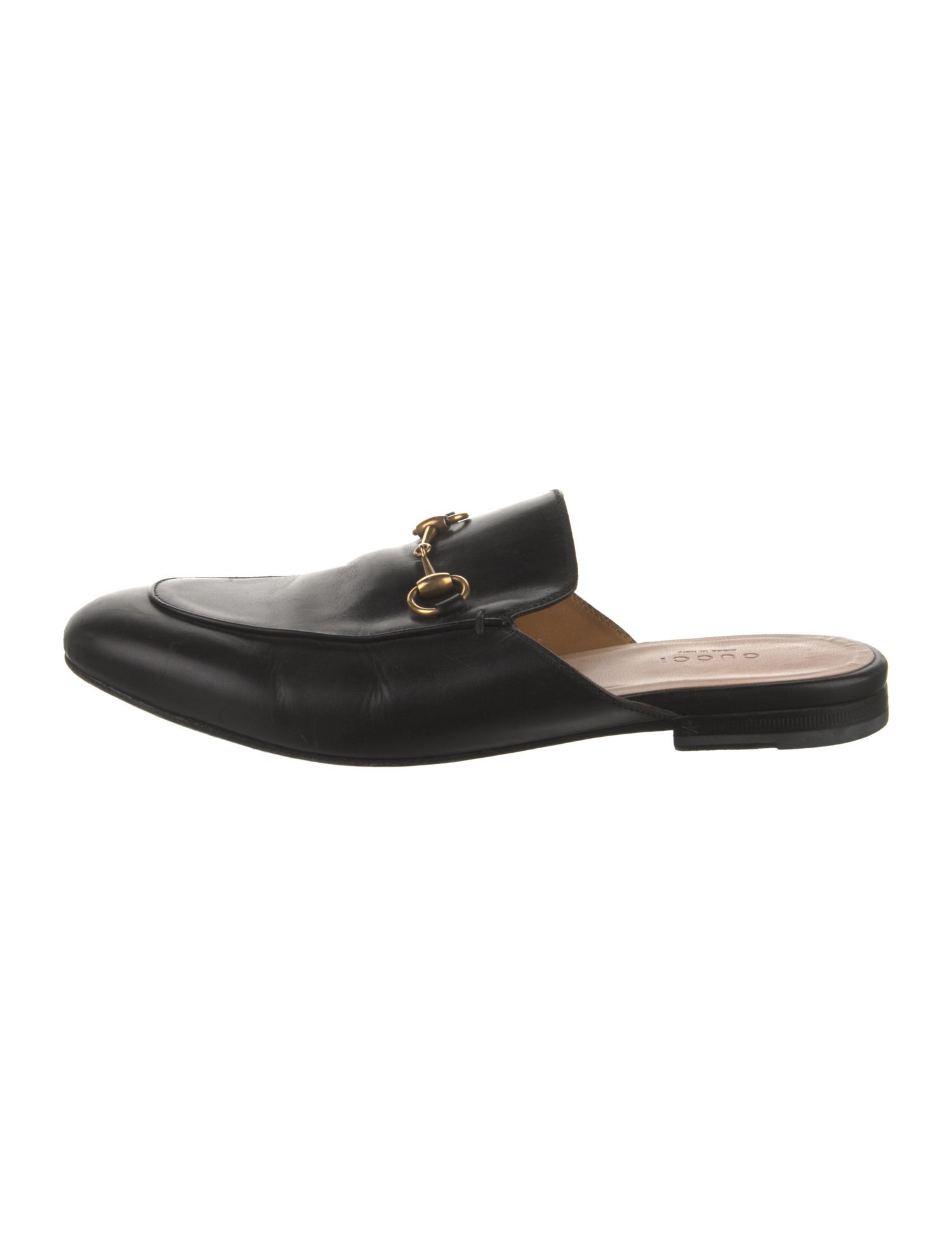 Gucci Horsebit Accent Leather Mules