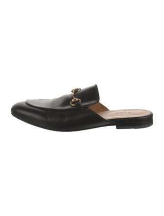 Gucci Horsebit Accent Leather Mules