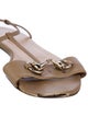 Gucci Leather T-Strap Sandals