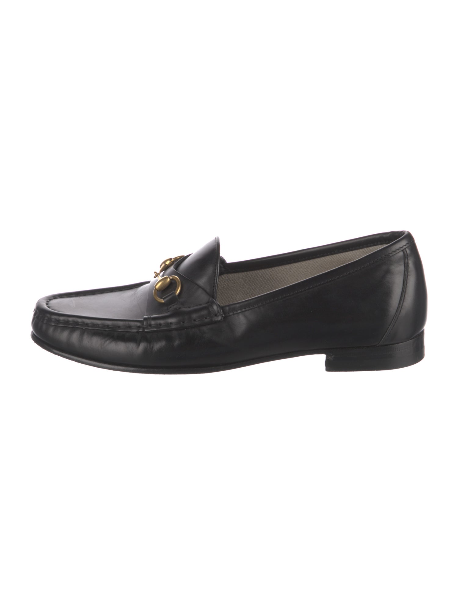 Gucci Horsebit Accent Leather Loafers